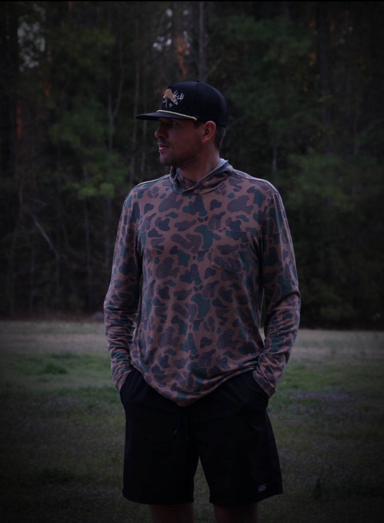 The Thin Hoodie - Vintage Camo