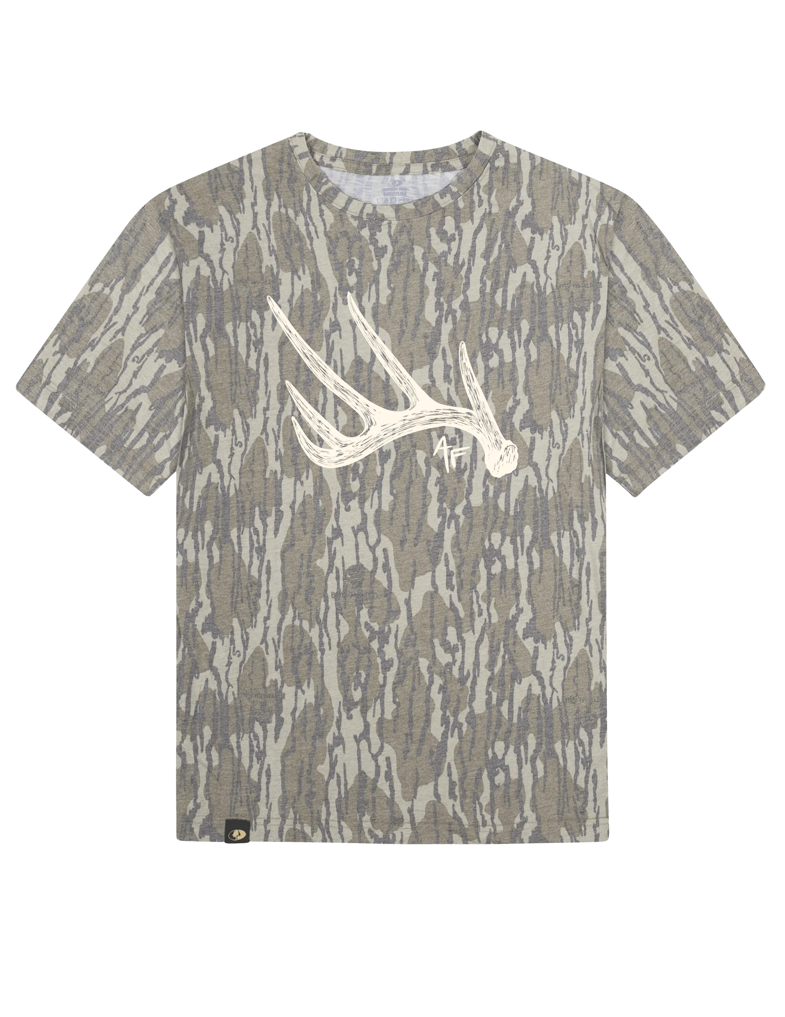 The Antler - Mossy Oak Washed Out T