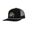 Wood Duck Head — All Black Rope