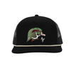 Wood Duck Head — All Black Rope