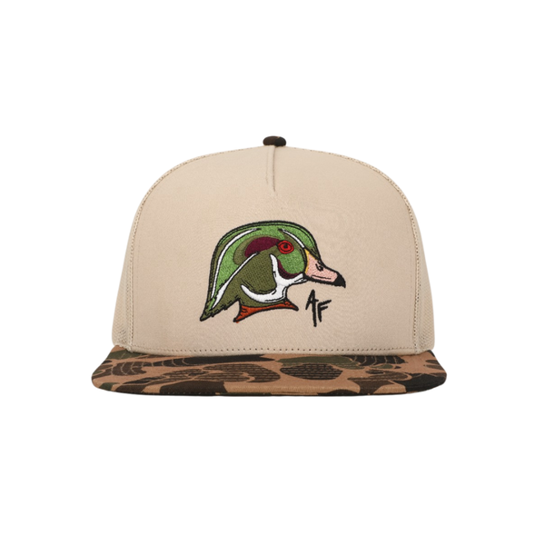Wood Duck Head — Old School Camo