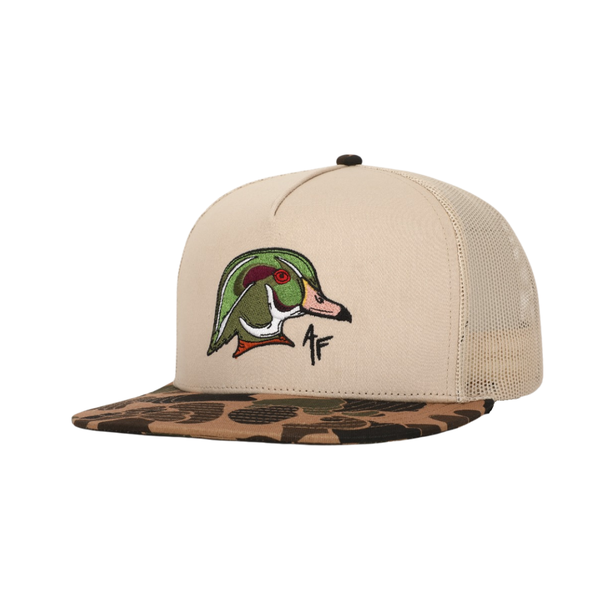 Wood Duck Head — Old School Camo
