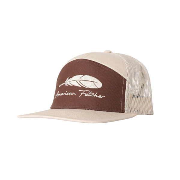 7 Panel - Khaki/Brown Feather