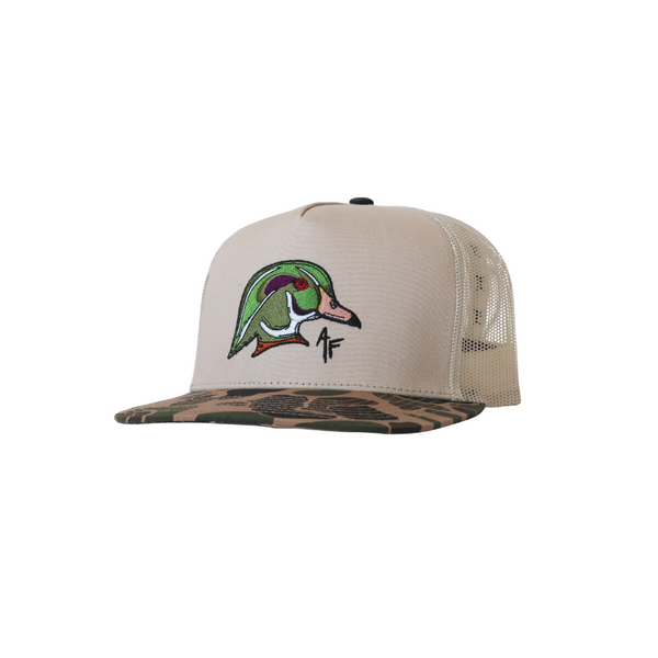 Wood Duck Head — Old School Camo