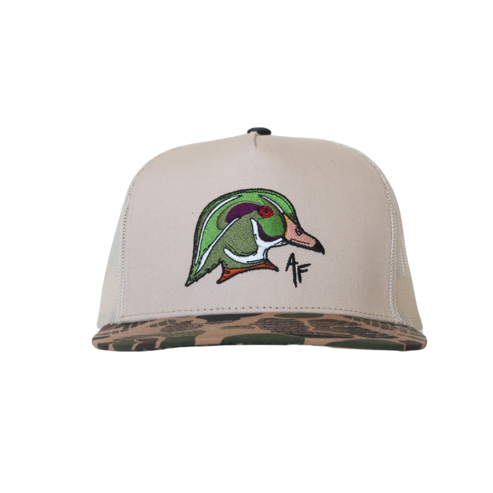 Wood Duck Head — Old School Camo
