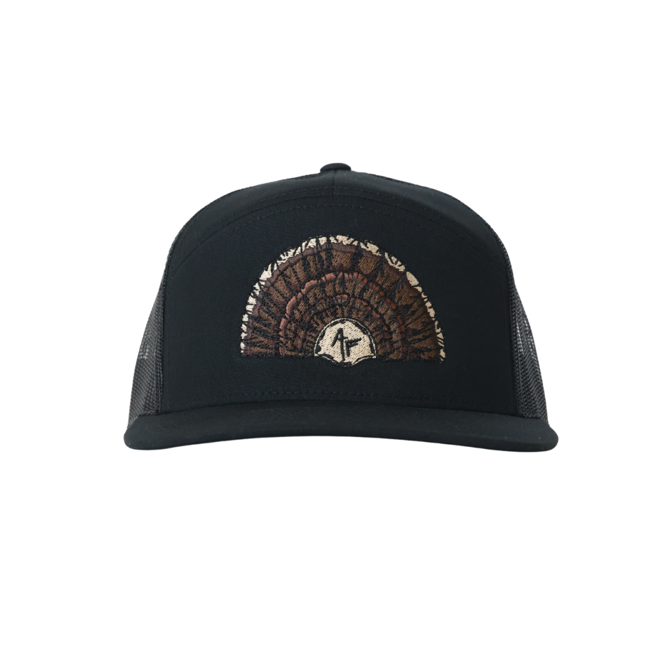 18 Feathers - 7 Panel All Black