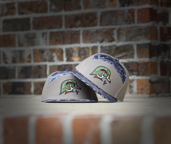 Wood Duck Head - 7 Panel Camo