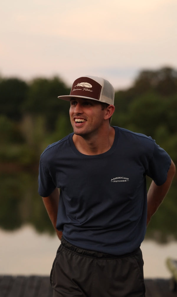 7 Panel - Ivory/Brown Feather