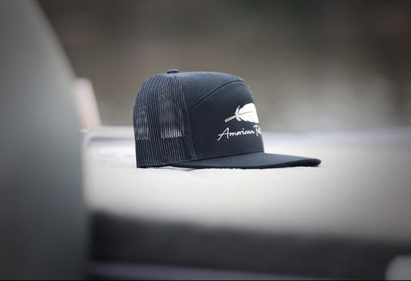 The Feather - 7 Panel All Black