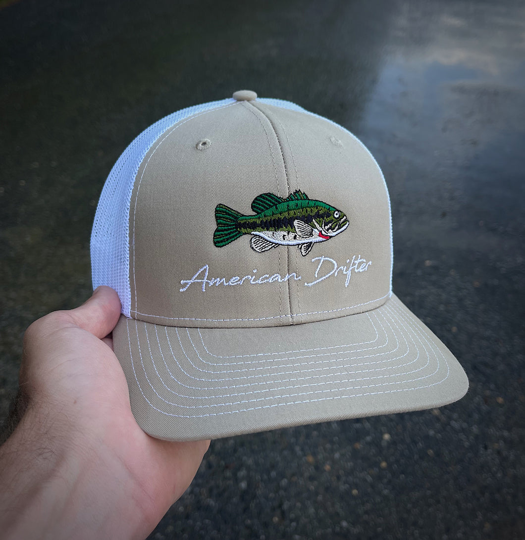 Largemouth - Khaki/White