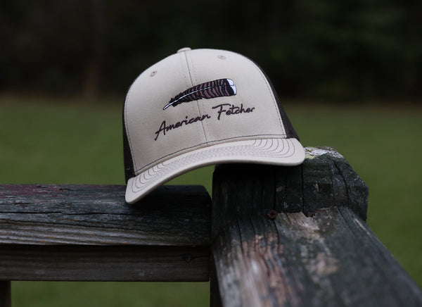 Turkey Feather — Khaki/Coffee