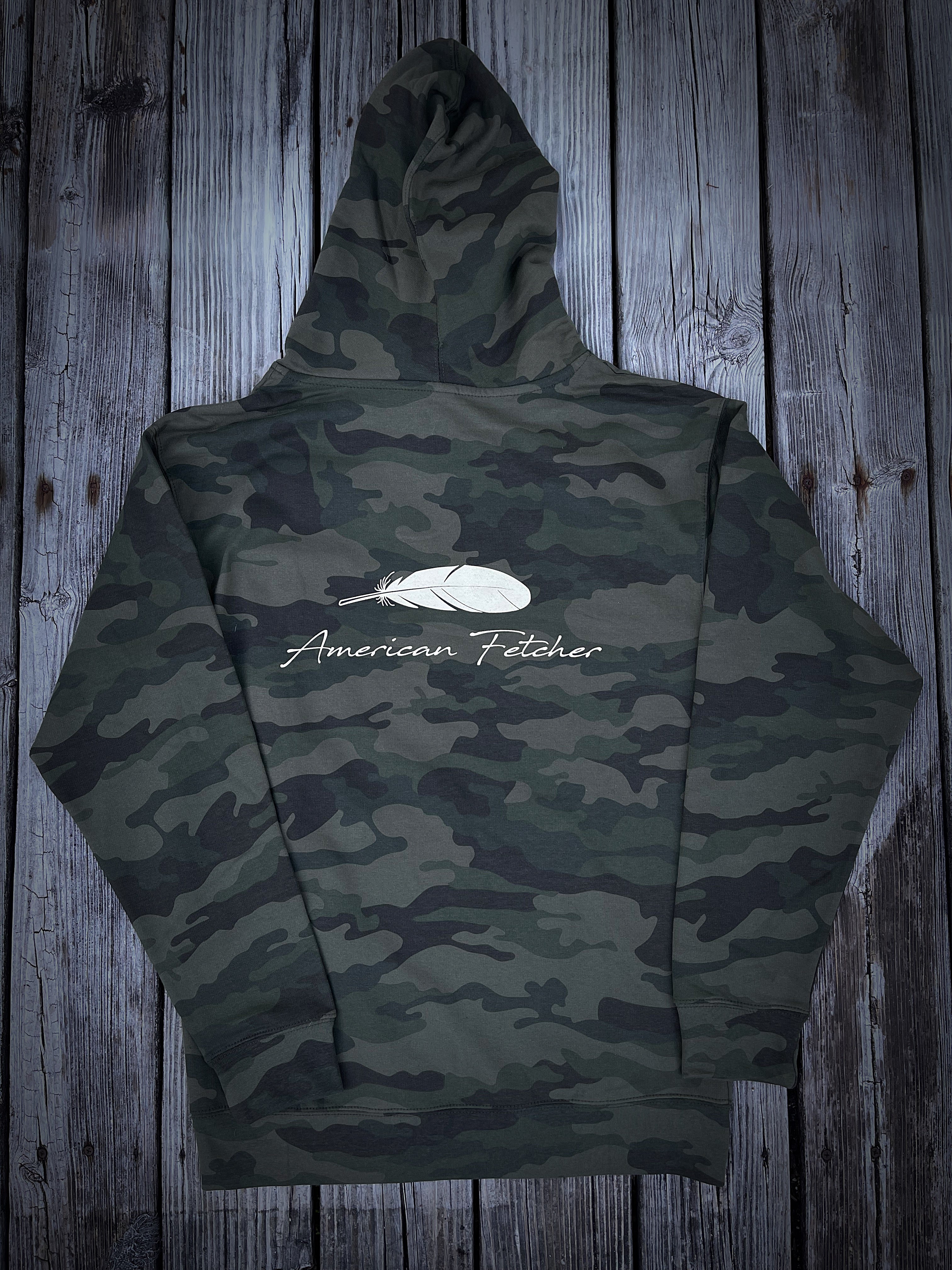 Mid Weight Hoodie — Camo Feather