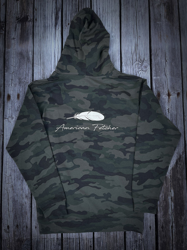 Mid Weight Hoodie — Camo Feather
